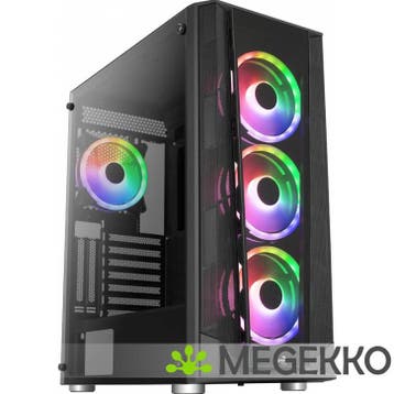 Aerocool Prism ARGB Zwart, Computers en Software, Computerbehuizingen, Verzenden, Nieuw