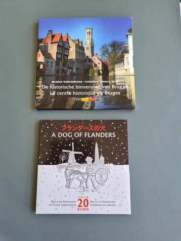 België. Year Set (BU) / 20 Euro 2010 Bruges + Chien des
