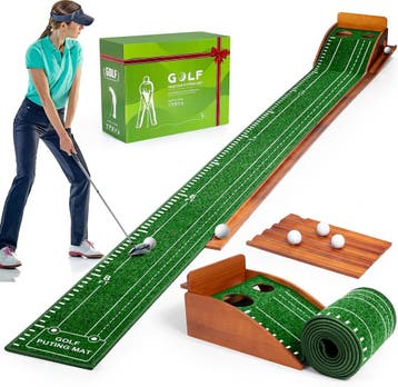 Putting Mat - 2 Gaten & Balretour | 34% Korting, Sport en Fitness, Golf, Ophalen of Verzenden, Zo goed als nieuw, Overige typen