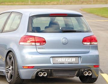 Achterbumper Diffusor VW Golf VI Rieger Carbon Duplex, Ophalen of Verzenden, Nieuw