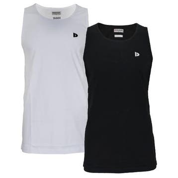 Donnay Donnay Heren - 2-Pack - Singlet James - Wit & Zwart, Verzenden, Nieuw
