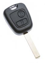 Peugeot 107 (2005-2014) sleutel, 2 knop remote, Ophalen, Nieuw