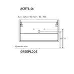 Badkamermeubel Boss & Wessing Pepper Acryl Wastafel Met, Huis en Inrichting, Ophalen of Verzenden, Nieuw