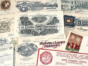 Publicidad y facturas. Desde año 1878. España. Gran, Antiek en Kunst