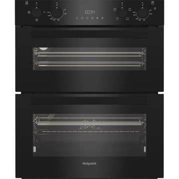 Hotpoint Onderbouw Dubbele Oven DUH-12G1-B 72cm - Zwart, Ophalen of Verzenden, Nieuw