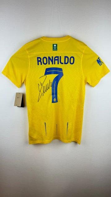 T-shirt Al Nassr - Saudi Liga - Cristiano Ronaldo Signed by, Verzamelen, Nieuw