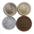 Portugal. 4x 10 Centavos Coins 1915/1920/1921/1926 (Zonder