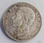 Spanje. Alfonso XII. 5 Pesetas 1885 MSM (Zonder