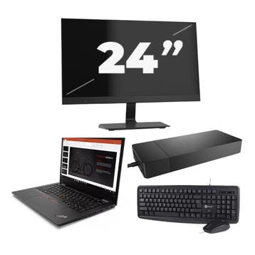 Lenovo ThinkPad L13 G2 -   i3-11e 8GB  - 256GB  + 1x 24 inch, Qwerty, Verzenden, 13 inch, Refurbished
