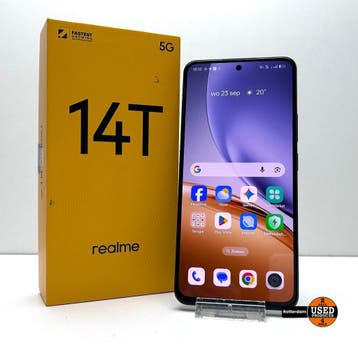 Realme 14T, 8GB ram, 256GB opslag Zwart, Verzenden, Gebruikt
