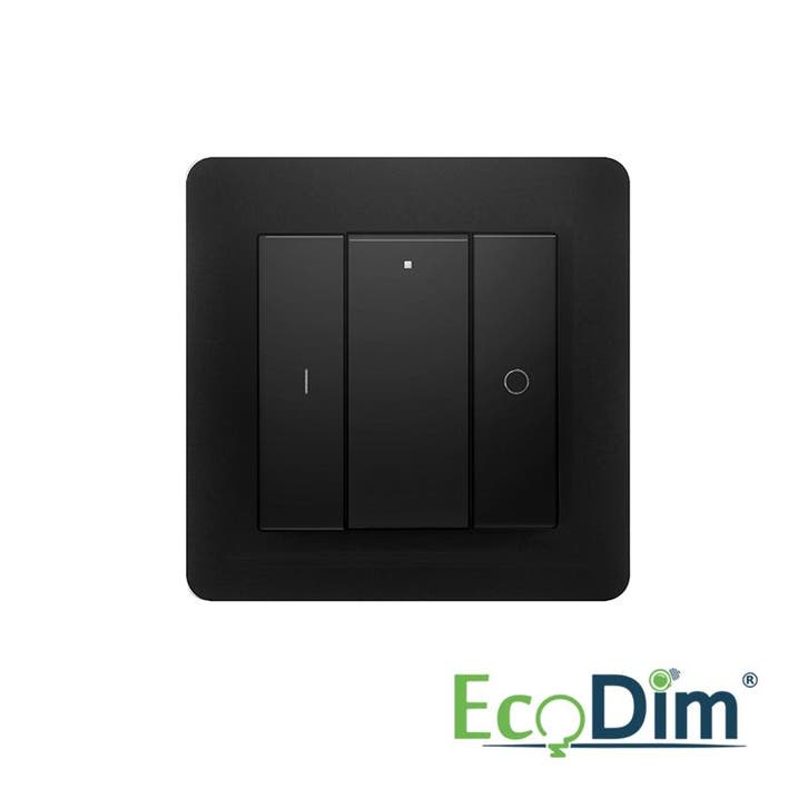 ECODIM | DRAADLOZE SCHAKELAAR ZIGBEE | 1 GROEP | ZWART, Huis en Inrichting, Lampen | Overige