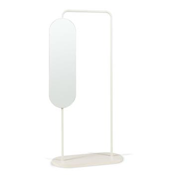 Kledingrek Vamn met spiegel 167x80x35 cm havermout [en.casa], Verzenden, Nieuw