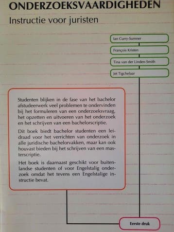 9789069167046 Onderzoeksvaardigheden = Research skills, Verzenden, Zo goed als nieuw, I. Curry-Sumner