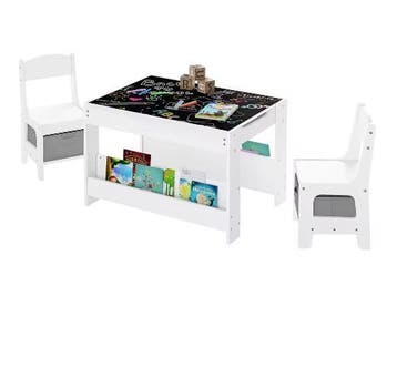 Multifunctionele Kindertafel met Stoelen en Schoolbord, Verzenden, Nieuw