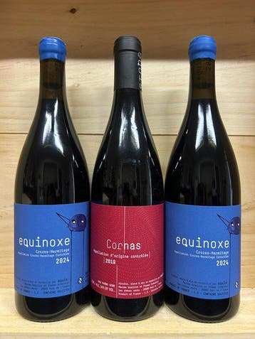 Maxime Graillot: Cornas 2019, Crozes-Hermitage Equinoxe 2024, Nieuw