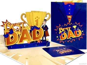 Grote Vaderdag pop-up kaart voor de allerbeste vader, Verzenden, Nieuw