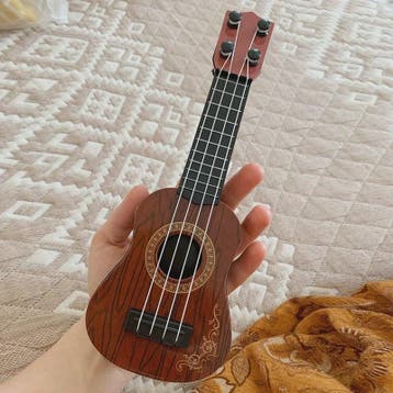 Houten Mini Gitaar Speelgoed met 4 Snaren - Ideaal voor Kind, Verzenden, Nieuw