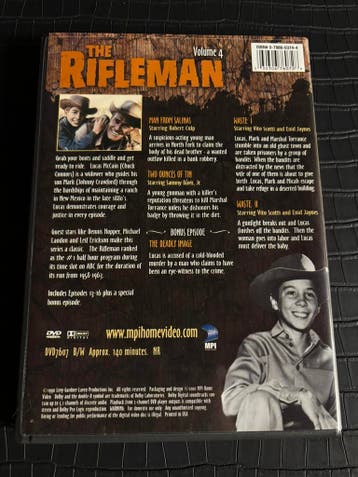 DVD The Rifleman - Gesigneerd door Johnny Crawford, Ophalen of Verzenden, Nieuw, Tv