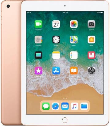 Apple iPad 6 32GB (model 2018) goud 9.7 WiFi (4G) + gar..., Nieuw