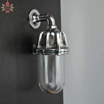 Wandlamp - Metaal, Chroom, Glas