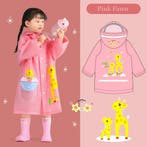 Regenjas / Regenponcho Pink Giraffe, Verzenden, Nieuw