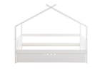 Kinderbed Huis 90x200 | Wit Logeerbed | Nieuw | OP=OP, 85 tot 100 cm, Nieuw, Ophalen of Verzenden, Lattenbodem