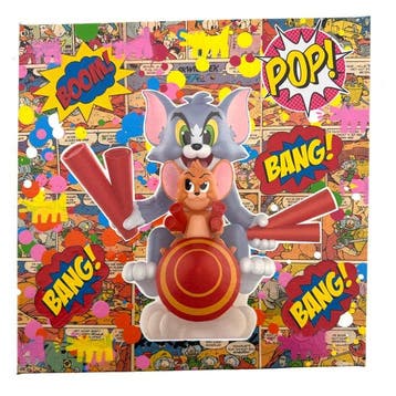 Koen Betjes (1992) - Tom and Jerry x Comics Collage - canvas