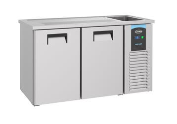 CombiSteel Bierkoeler | RVS | 2 Deuren Links + 1 Spoelbak Re, Ophalen of Verzenden, Nieuw