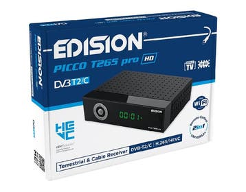 Edision Picco T265 PRO HD - DVB-T2C H.265 HEVC, Audio, Tv en Foto, Ophalen of Verzenden, Nieuw, (Schotel)antenne-accessoires