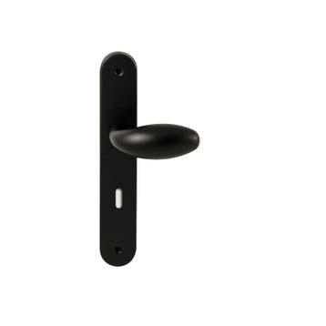 Knopkruk Golf op ovaal langschild sleutelgat 72mm - zwart, Verzenden, Nieuw
