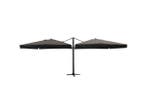 Veiling - Dubbele hangende parasol zwart 2 * 300x400cm, Tuin en Terras, Nieuw