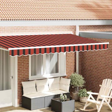vidaXL Vervangende volant voor 4 m Oranjerood en bruin, Verzenden, Nieuw