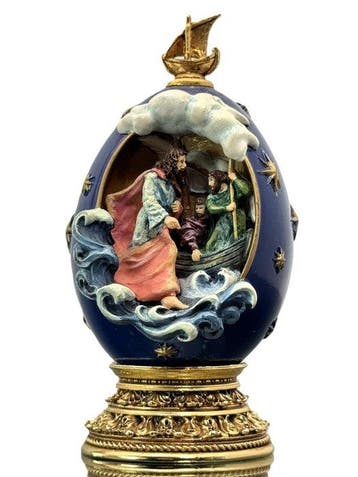 Fabergé ei - Jezus wandelt op het water - House of Faberge