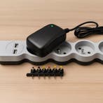 Izoxis Universele Adapter 3–12V met USB & 6 Pluggen – 30, Ophalen of Verzenden, Nieuw