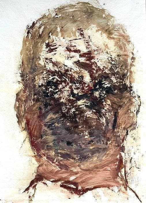 Roger Edgar Gillet (1924-2004) - Philosophe, Antiek en Kunst, Kunst | Schilderijen | Modern