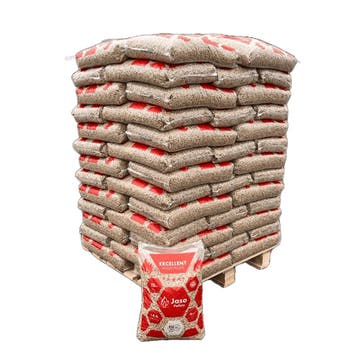 Jaso Excellent Pellets (975 kg) | ENplus A1 houtpellets |, Minder dan 3 m³, Verzenden