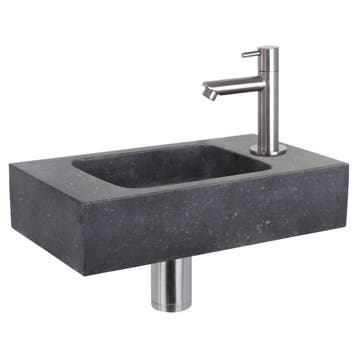 Fonteinset Differnz Bombai Natuursteen 40x22x9 cm Zwart Met, Ophalen of Verzenden, Nieuw, Overige typen