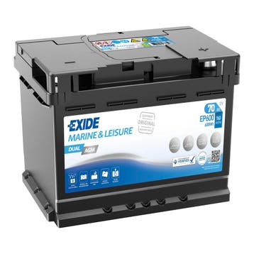 Exide Dual AGM accu | EP500 | 12V 60Ah, Ophalen of Verzenden, Nieuw