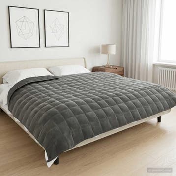 vidaXL Verzwaringsdeken Antraciet 220 x 260 cm 11 kg 100%, Verzenden, Nieuw