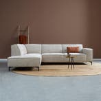 *WOONWINKEL* PEPP Interiors River Moderne Hoekbank Beige Sto, Verzenden, Nieuw