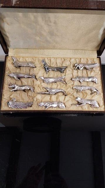 Messensteun (12) - animaux exotiques - Metaal - Exotische