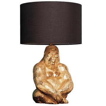 Lamp GORILLA 60cm goud zonder lampenkap - 43193, Huis en Inrichting, Ophalen of Verzenden, Nieuw