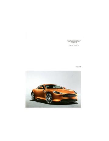 2011 ASTON MARTIN VIRAGE BROCHURE FRANS, Boeken, Nieuw, Author