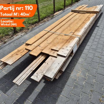 Partij Thermo Mix Vuren/Frake 3200-5400x185x18-20mm, Ophalen of Verzenden, Nieuw