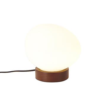 Japandi tafellamp hout met opaal glas - Sally, Verzenden, Nieuw, Hout