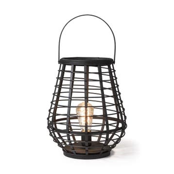 Tafellamp bamboe - zwart - Ø28,5x37 cm, Verzenden, Nieuw