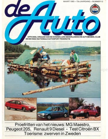 1983 DE AUTO MAGAZINE 12 NEDERLANDS, Nieuw, Author
