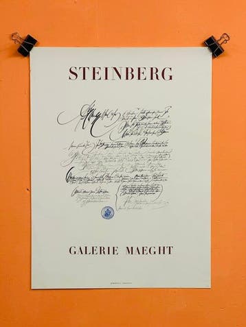 Saul Steinberg - Galerie Maeght Lithographie, Original