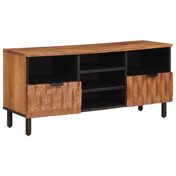 vidaXL TV-kast met lade Acacia Bruine Afwerking 100 x 33 x, Verzenden, Nieuw