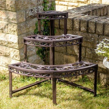 Plantentafel - Gietijzer - Hoekplantenstandaard, Antiek en Kunst, Curiosa en Brocante